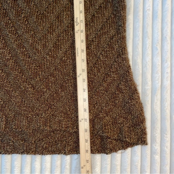 Free People Brown Green Knit Chevron Tank Top Medium - Picture 7 of 9